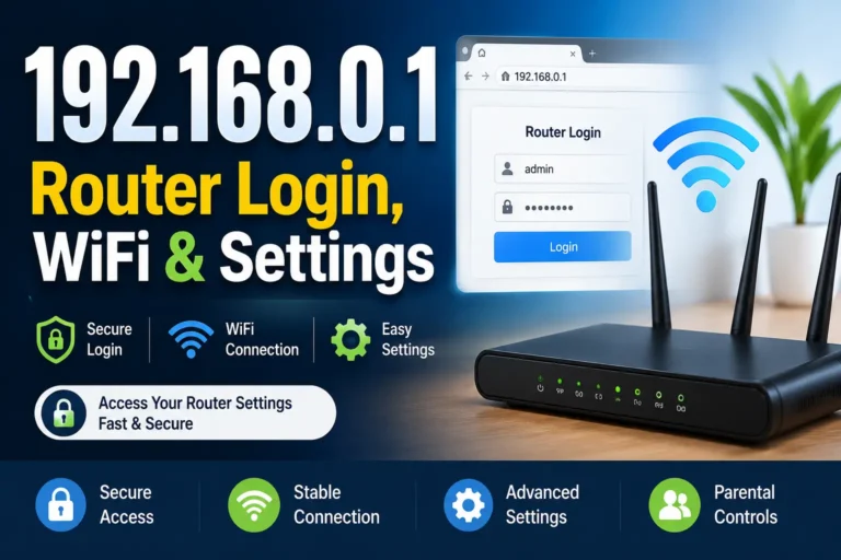 192.168.0.1 – Router Login, WiFi
