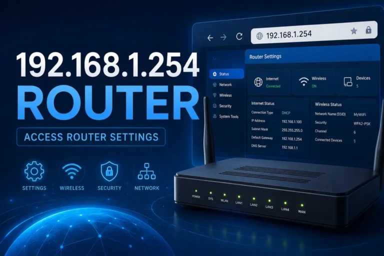 192.168.1.254 Router Login – Admin Access