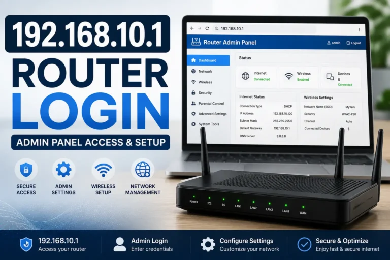 192.168.10.1 Router Login – Admin Panel Access & Setup